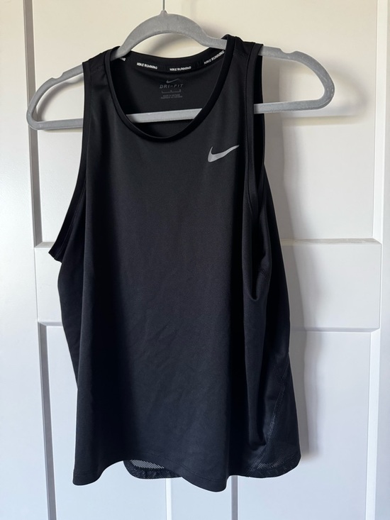 Nike Tops - Nike Black Dri-FIT Running Tee with Subtle Gray Logo